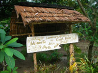 The sign of Leumerous bungalow