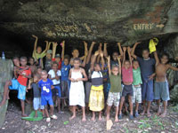 Kids under the rock of rah where Shell money was banked