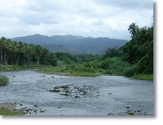 Looking at Marakai, other side of the last hill from Wylapa village